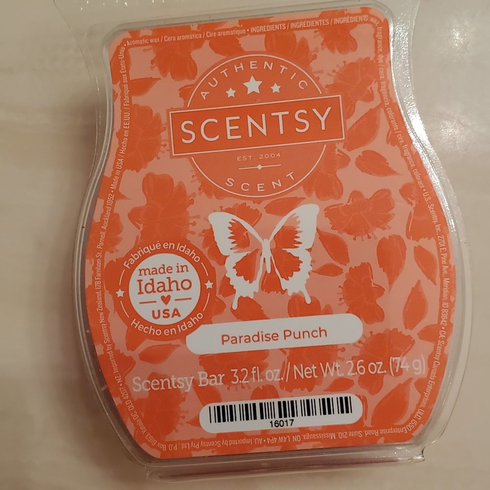 Scentsy Paradise Punch Wax Melt - Brand New